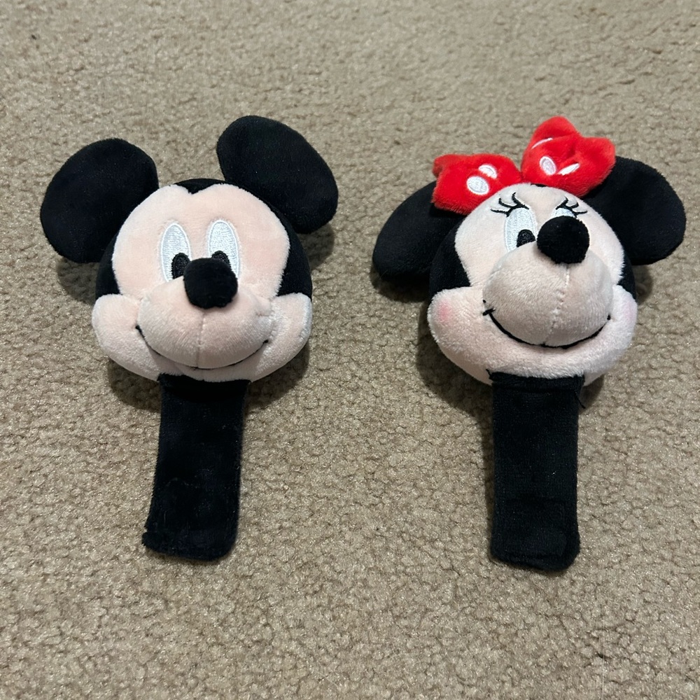 Disney Black and Red Mickey and Minnie headband plush